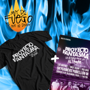 Playera Noches Cuentos Altamar + Entrada a Concierto de Skygamers 6 de Diciembre